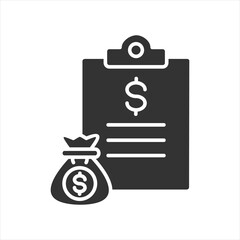 Accounting Glyph Icon