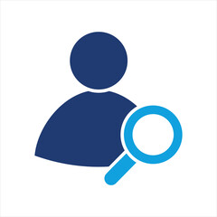 Auditor Flat Blue Icon