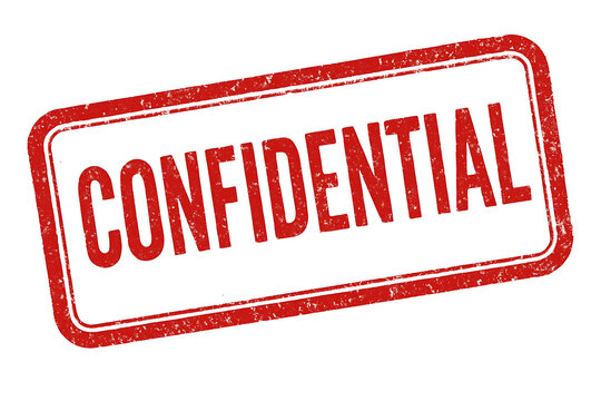 Confidential grunge rubber stamp new