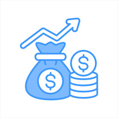 Profit Blue Icon