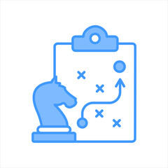 Strategy Blue Icon