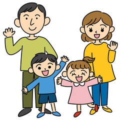 親子イラスト ベクター