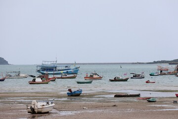 boats on the beach