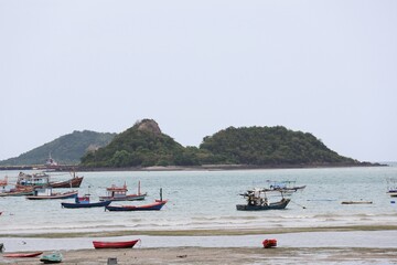boats on the beach