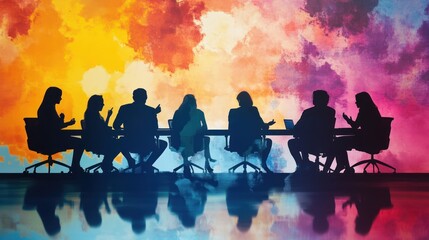 Creative Business Meeting in an Abstract Environment for Collaboration