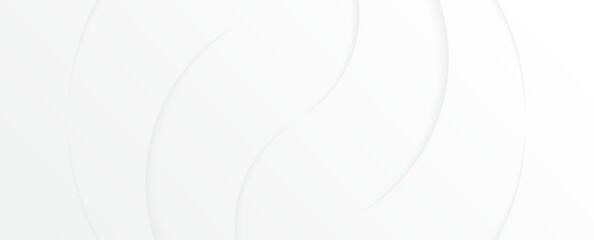 White background shape circle abstract desige concept. space style for creative. wallpaper poster, banner, flyer.