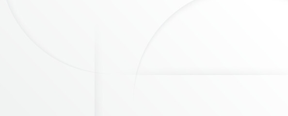 White background shape circle abstract desige concept. space style for creative. wallpaper poster, banner, flyer.