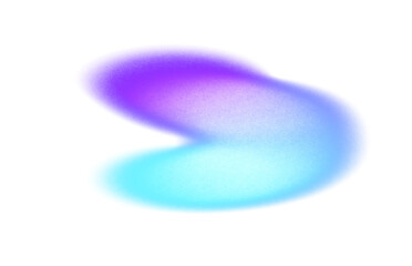 Noisy color gradients shape cutout on transparent background, abstract grainy glowing multicolored gradient shape cutout, light leaks and color spots backdrop design.