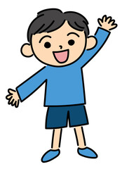 男の子のイラスト ベクター