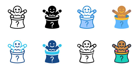 Trick or treat icon set multiple style collection 
