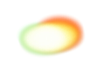 Noisy color gradients shape cutout on transparent background, abstract grainy glowing multicolored gradient shape cutout, light leaks and color spots backdrop design.