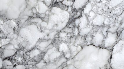 Close up of white marble surface texture with gray veins and natural patterns abstract background