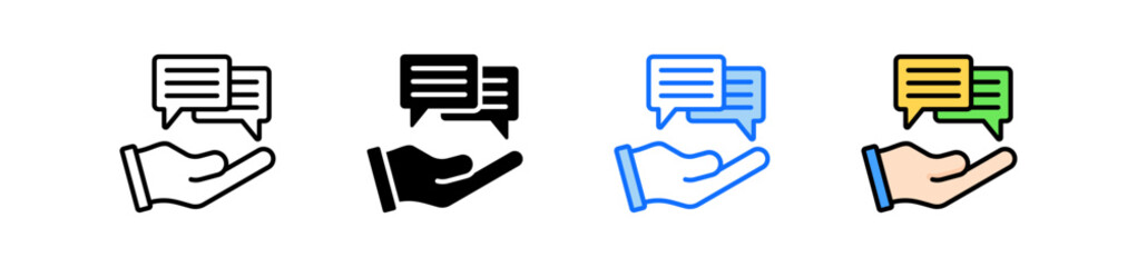 Feedback Icon Set Multiple Style Collection