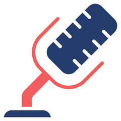 Open Mic solid color icon