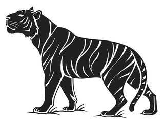 Obraz premium tiger vector illustration