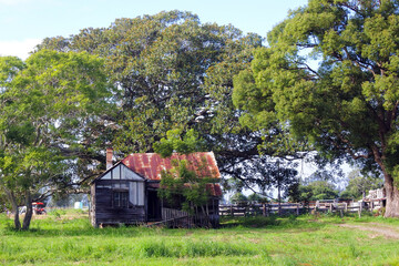 Obraz premium Old abandoned farm house in Australia