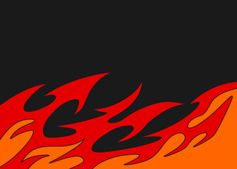 Simple background with flame pattern and with some copy space area