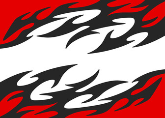 Simple background with flame pattern and with some copy space area