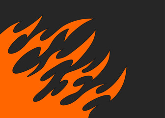 Simple background with flame pattern and with some copy space area
