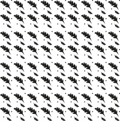 Leaves Pattern. Endless Background. Seamless