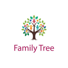 Fototapeta premium Family tree logo