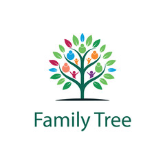 Obraz premium Family tree logo