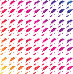 Leaves Pattern. Endless Background. Seamless