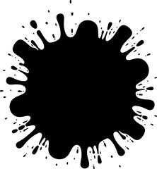 Obraz premium ink splat grunge background, grunge, ink, paint, splatter, splat, vector, splash, black, design, illustration, dirty, stain, texture, drop, silhouette, spot, brush, art, drip, spray, pattern, element,