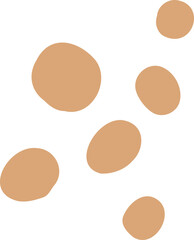 Beige Minimal Circle Dot Cluster