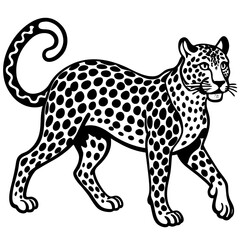 Fototapeta premium leopard vector illustration