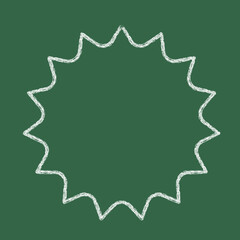 チョーク風トゲトゲ図形　多数点