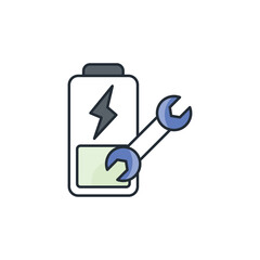 Repair icon design with white background stock illustration