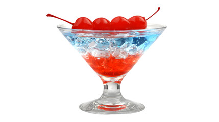 Creative Mocktail with Bright Layering – Minimal White Background
