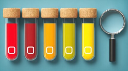 Fototapeta premium Sampling in quality control targets batches to inspect product integrity and maintain high standards. 