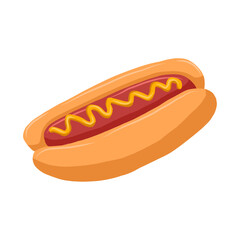 hot dog vector illustration