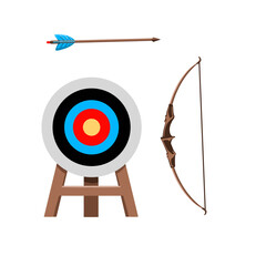 bow and arrow vector design