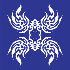 Tribal Y2K illustration vector wings