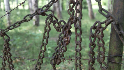 Old metal chain.