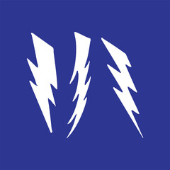 lightning Y2K illustration vector