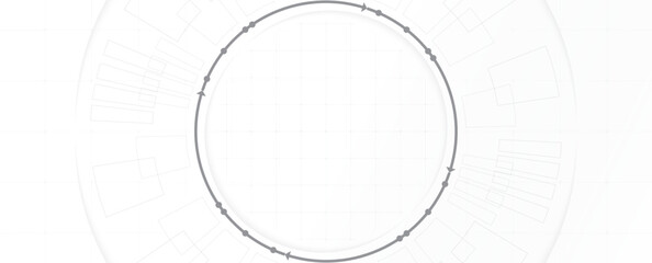 Technology electric gear art abstract background design. white color tone.