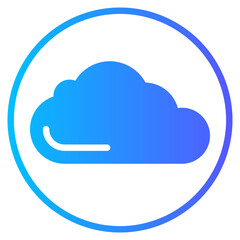 cloud gradient icon
