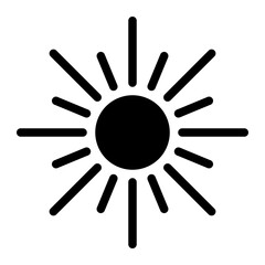 sun glyph icon