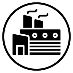 factory glyph icon
