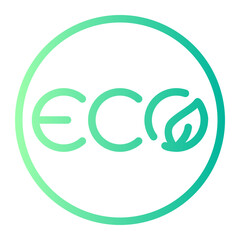 eco gradient icon