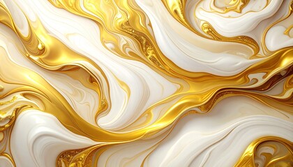 Elegant Swirling Marble Design With Luxurious Gold Accents Abstract Background