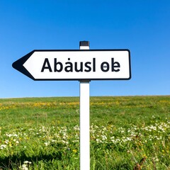 Countryside directional sign