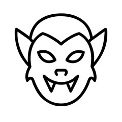 Obraz premium Mask Halloween Minimal Vector