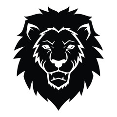 battle worn lion face with scars in rugged vector .eps