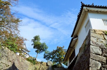 彦根城 太鼓門櫓と天守閣