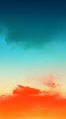 Fototapeta premium Soft gradient background with Muted Aqua and Tangerine Dream colors blending seamlessly, creating a smooth, modern, and warm abstract backdrop. Perfect for digital design, presentations, social media,